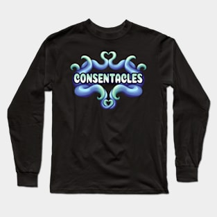 Blue Consentacles Long Sleeve T-Shirt